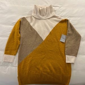 NWT Silverflint Colorblock Sweater Tunic Dress